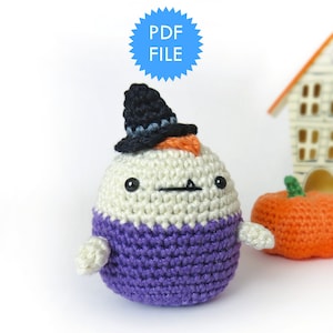 Amigurumi Halloween pattern, witch crochet pattern