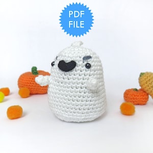 Amigurumi Halloween pattern, crochet ghost pattern