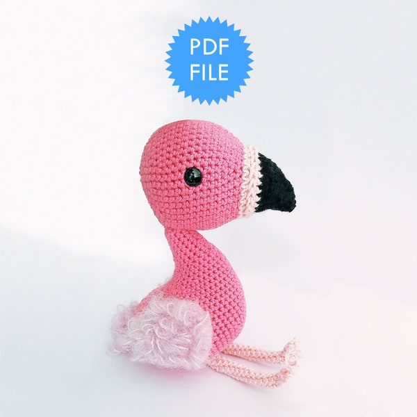 Nuvola the Flamingo - Amigurumi Pattern pdf Instructions