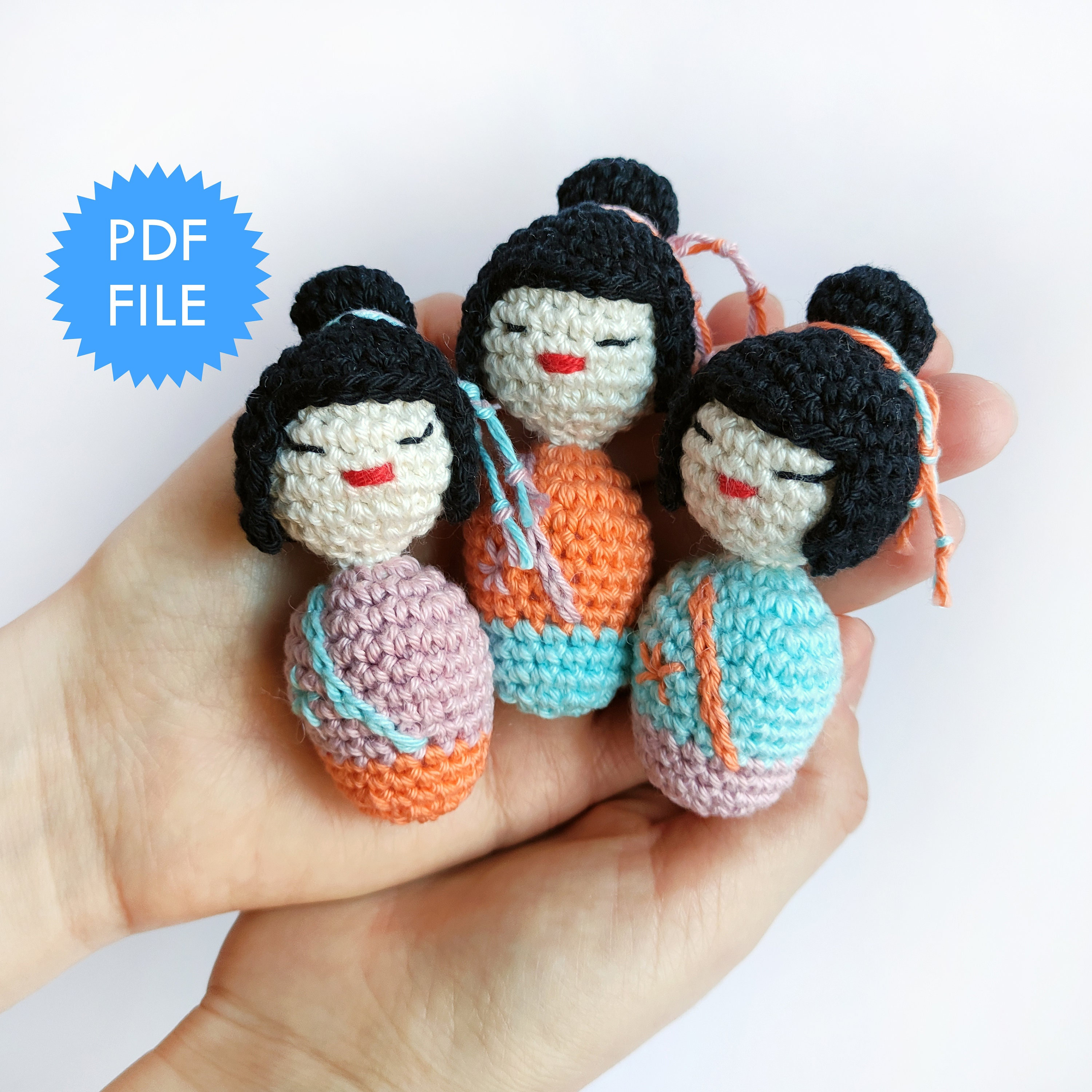 Kokeshi cheap doll crochet