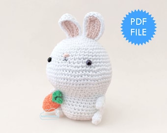 Amigurumi pattern bunny, crochet bunny, bunny amigurumi, crochet easter bunny pattern, amigurumi rabbit pattern