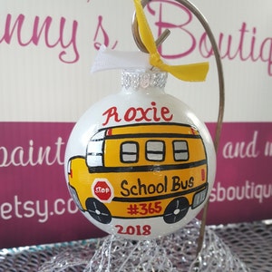 School bus personalized Ornament
