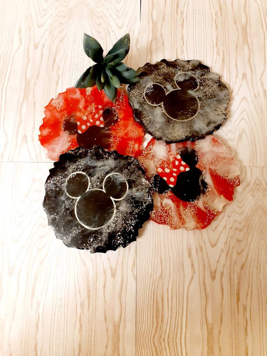 Mouse Rug Coasters Set of 4 Mouse Inspired Coasters - Etsy