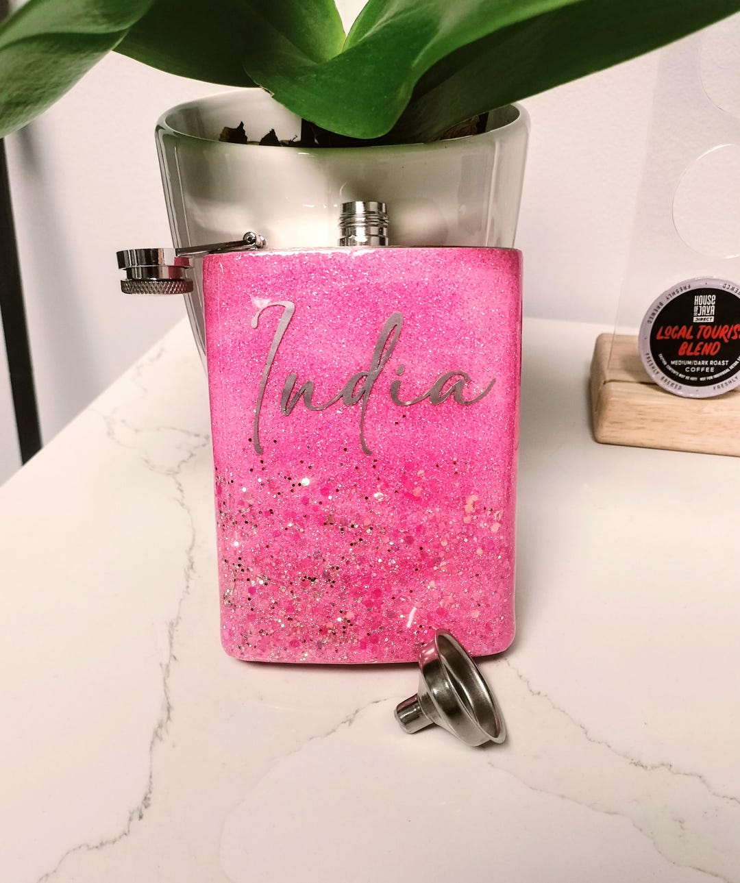 Glitter Custom Flasks - Etsy