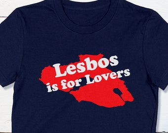 Ancient Greek Island Travel Shirt Lesbos Is For Lovers Women's Tshirt Sappho Poetry Ancient Matriarchal Society Lesbian History Aegean Sea