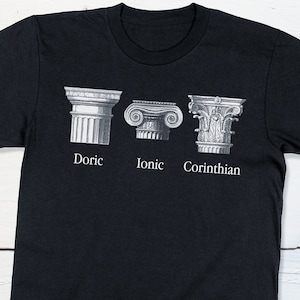 Architecture Shirt Classical Orders Doric Ionic Corinthian Ancient Greek Architecture Shirt Ancient Roman History Tshirt Gift for Architect