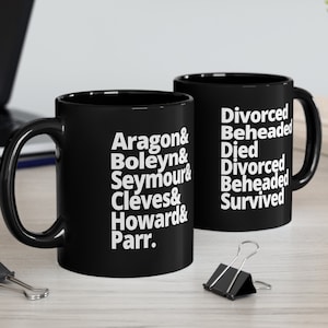 British History Gift Wives of Henry VIII & Their Fates Womens History Mug Anne Boleyn Aragon Seymour Cleves Howard Parr History Gift For Her