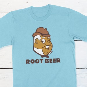 Tapa de botella vintage Abuelo Graf Raíz Cerveza Botella Tapa Imagen Soda Pop Camisas Soda Pop Tabs Años cincuenta Dibujos animados Hombre Retro Refrescos Tabs