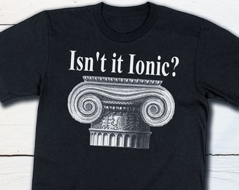 Ancient Architecture Shirt Ancient Greek Isn&#39;t It Ionic Classical Architecture Archaeology Shirt Architecture Gift Architect Gift Orders