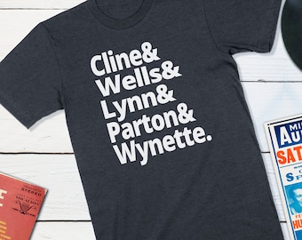 Country Music Shirt Legends of Country Music Cline Wells Lynn Parton Wynette Women Pioneers of Country Western Music Nashville Music Scene
