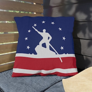 Richmond Virginia Flag Outdoor Pillow Richmond Virginia Decorative Outdoor Pillow James River Bateau