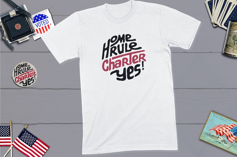 Washington District of Columbia 1974 Home Rule Charter Vote Campaign Button Seventies US Politics Shirt Washington DC