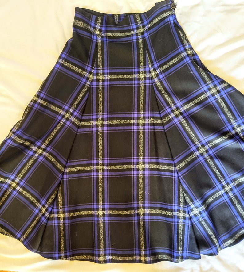 1980's Susie Hayward Tartan Plaid Suit imagem 6