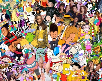 90s Collage Digital Download 20 oz tumbler art design