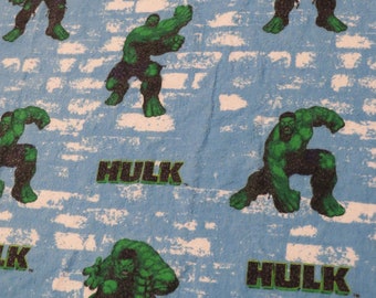 Vintage The Hulk Flannel twin flat sheet