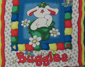 Vintage Buggles the Bunny small quilted blanket