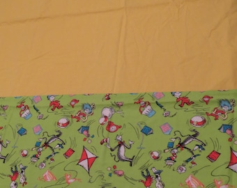 Set of 2 Vintage Cat in the Hat curtains