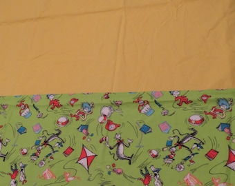 Set of 2 Vintage Cat in the Hat curtains