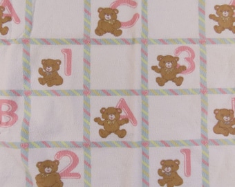 Vintage Teddy Bear Receiving Blanket