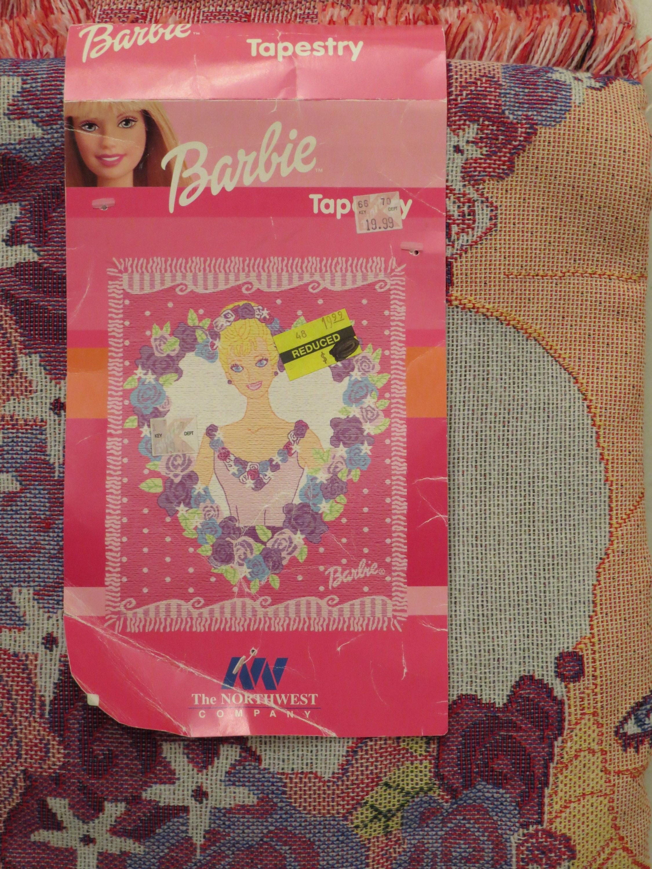 vintage barbie blanket