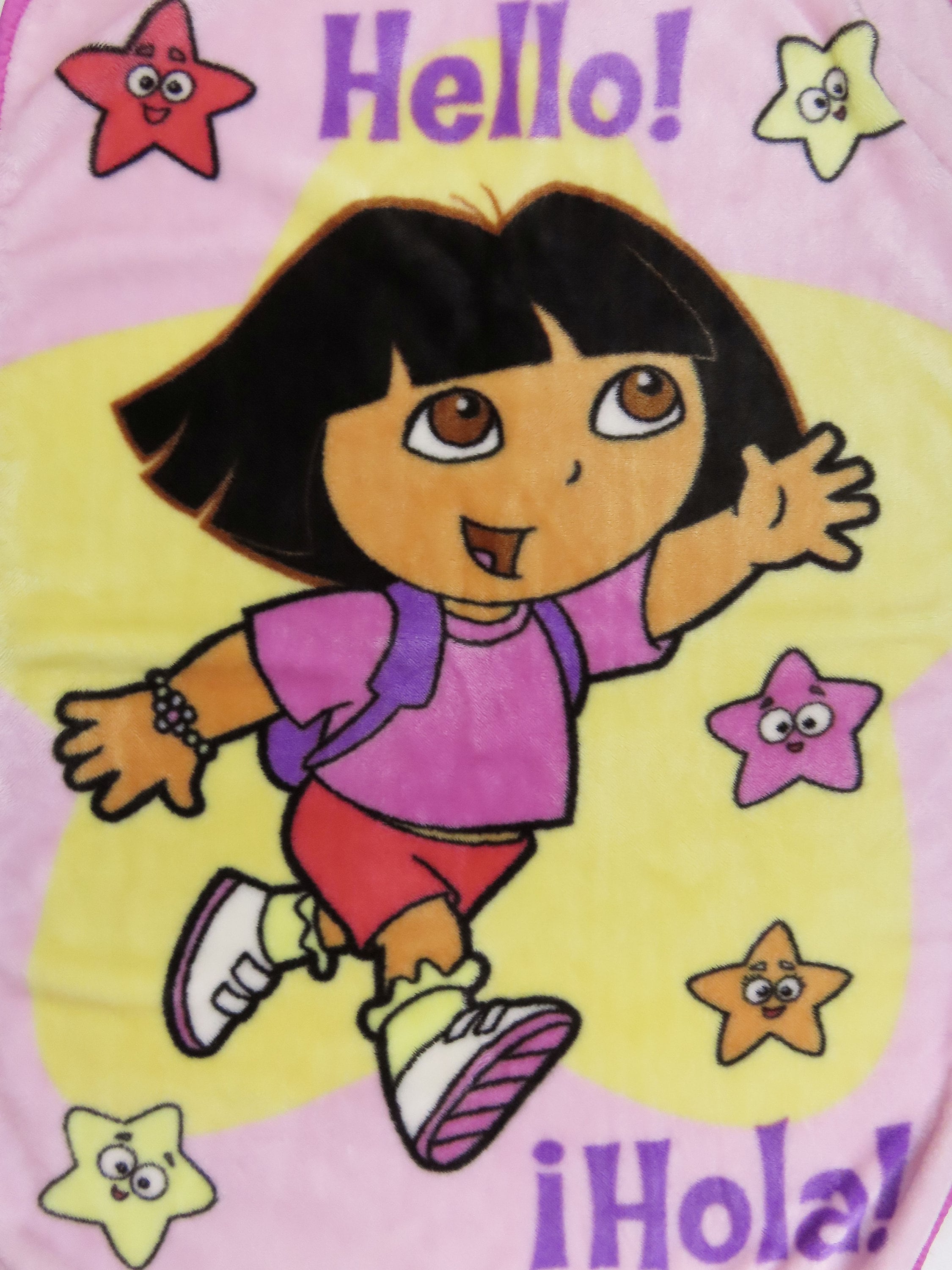 Vintage Dora the Explorer Small Plush Blanket Etsy Canada