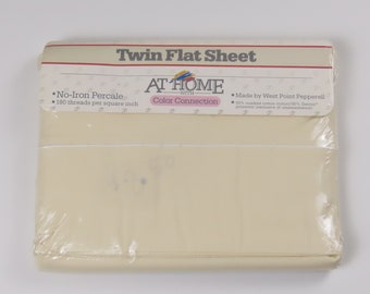 Vintage Westpoint Pepperell Twin flat sheet -new in package