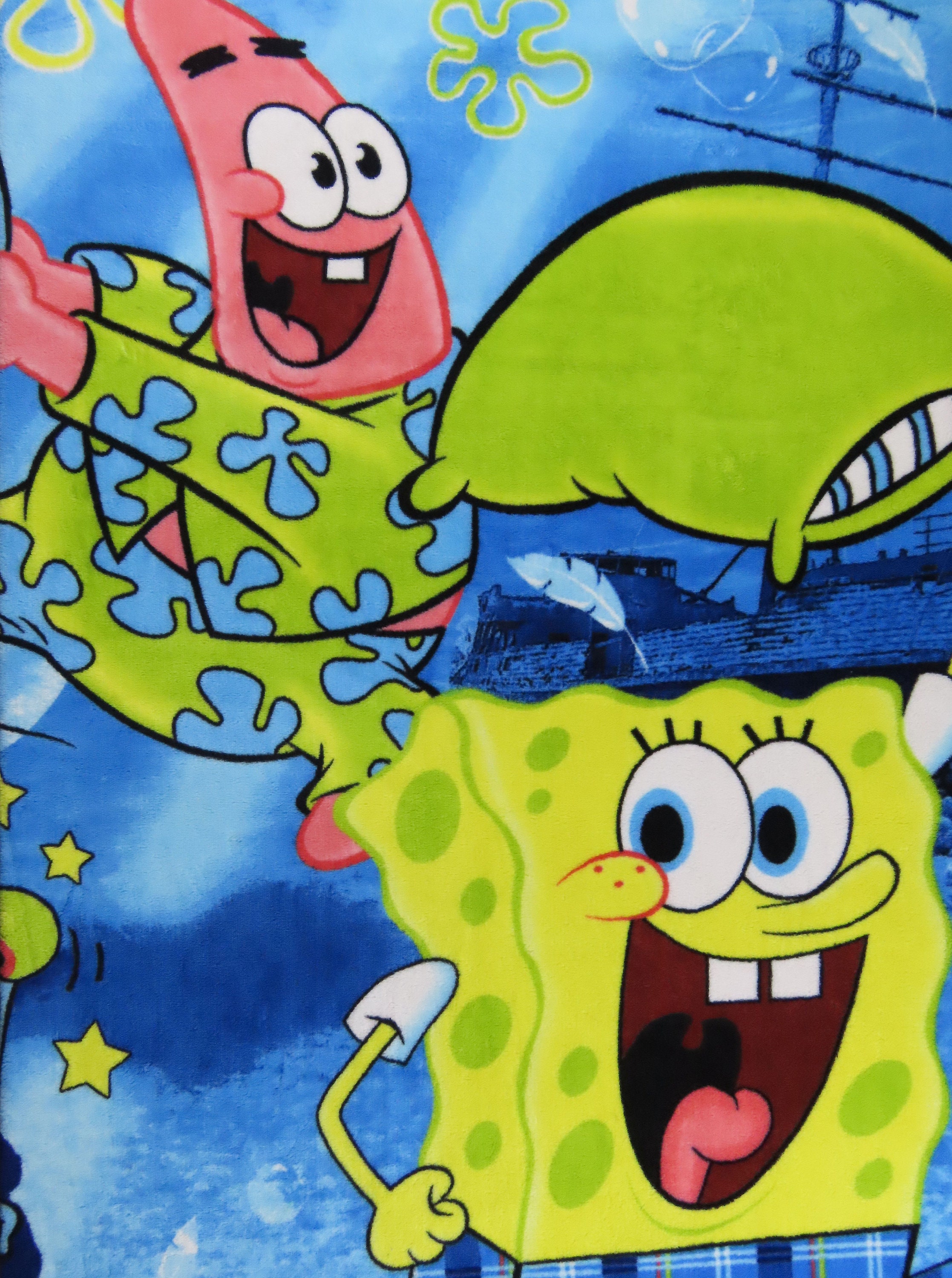 Spongebob plush blanket sale