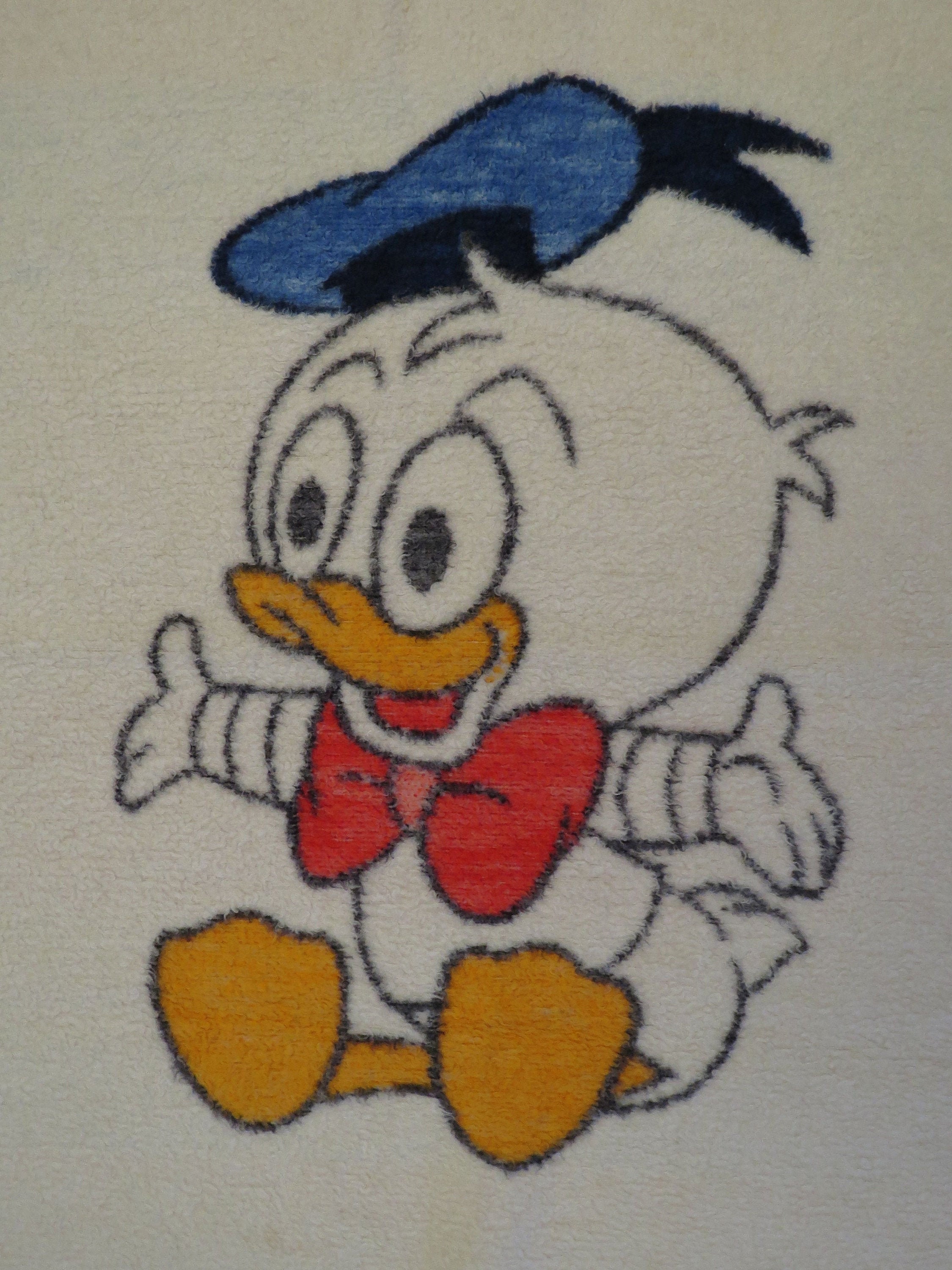 Vintage Donald Duck Biederlack small blanket