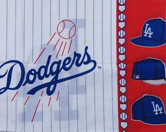 Set of 2 Vintage Los Angeles Dodgers pillowcases