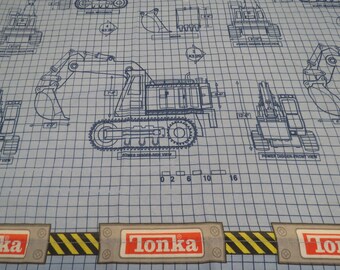 Vintage Tonka Twin flat sheet