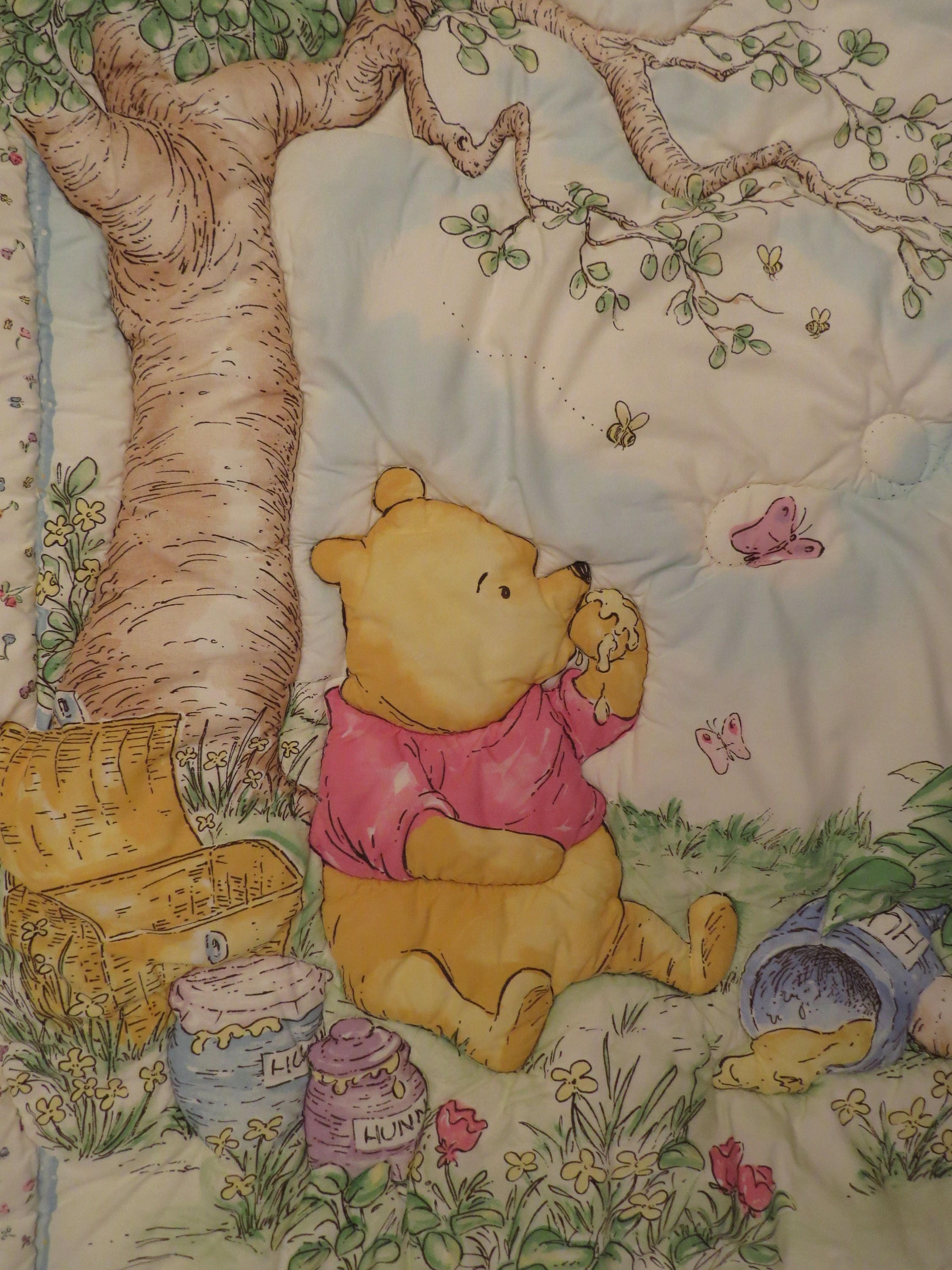 vintage winnie the pooh crib set