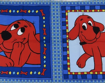 Vintage Clifford the Big Red Dog fabric (See Description)