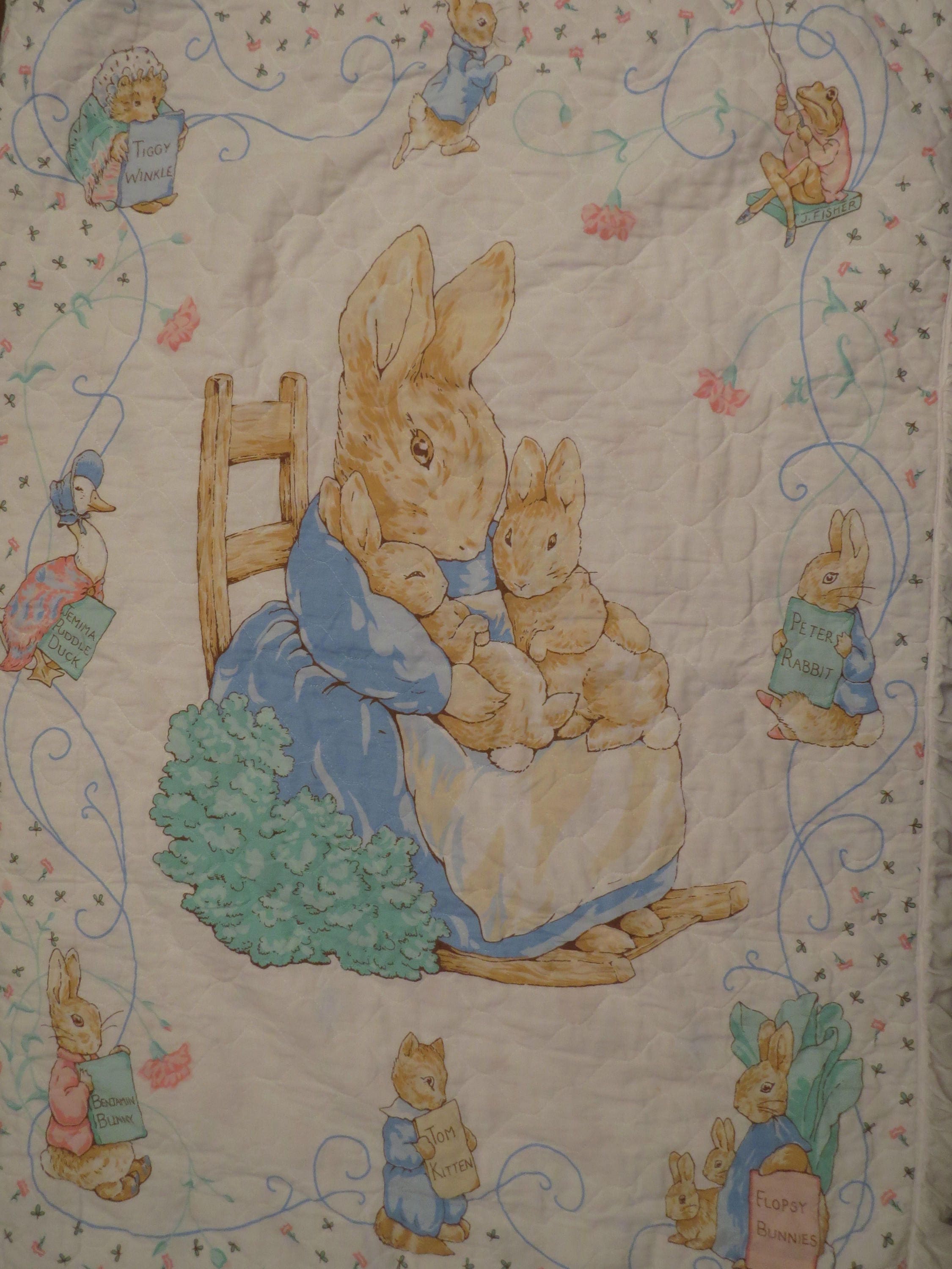 Vintage peter rabbit blanket sale