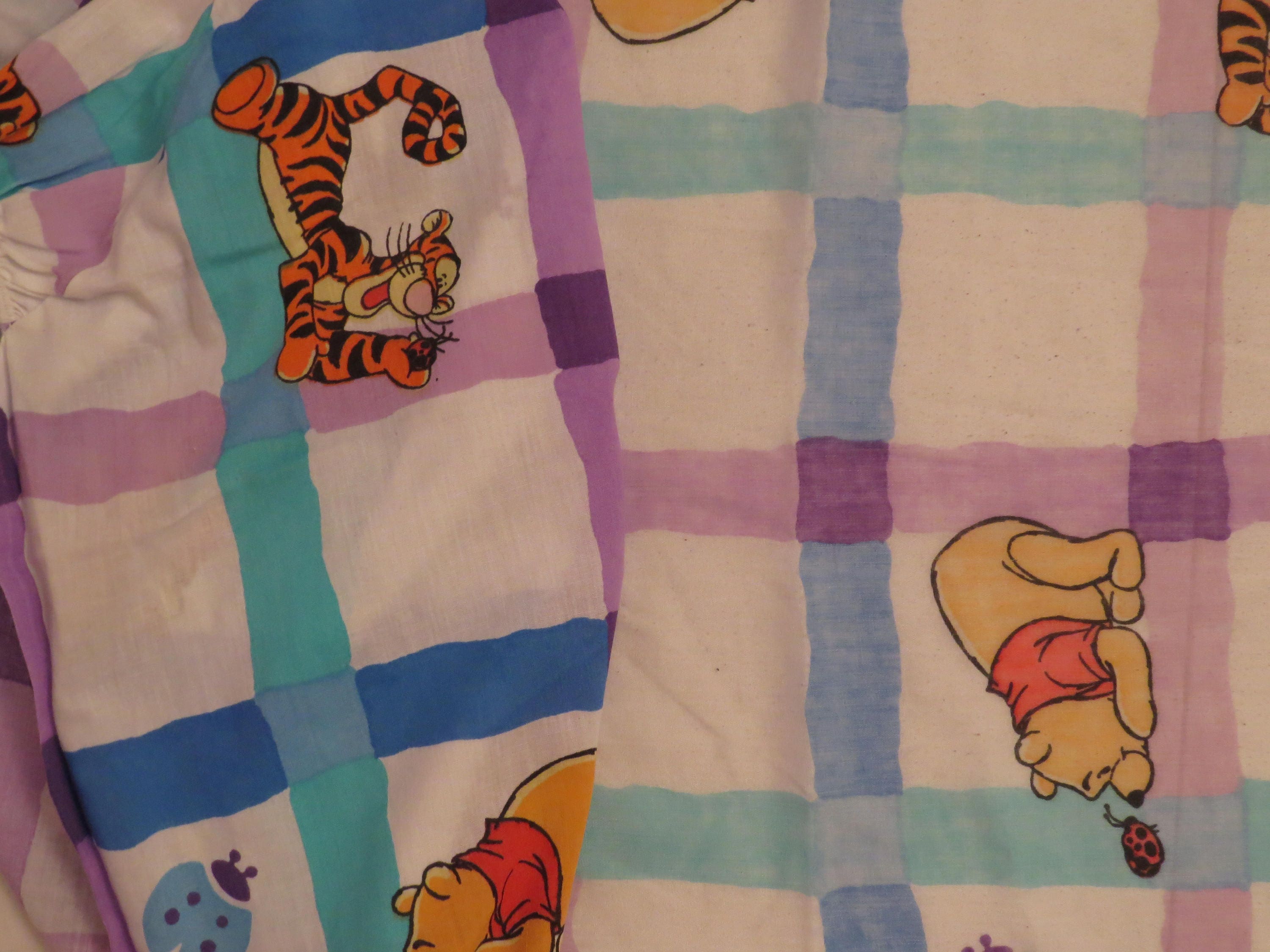 Vintage Winnie the Pooh twin sheet set -includes flat, fitted, and ...