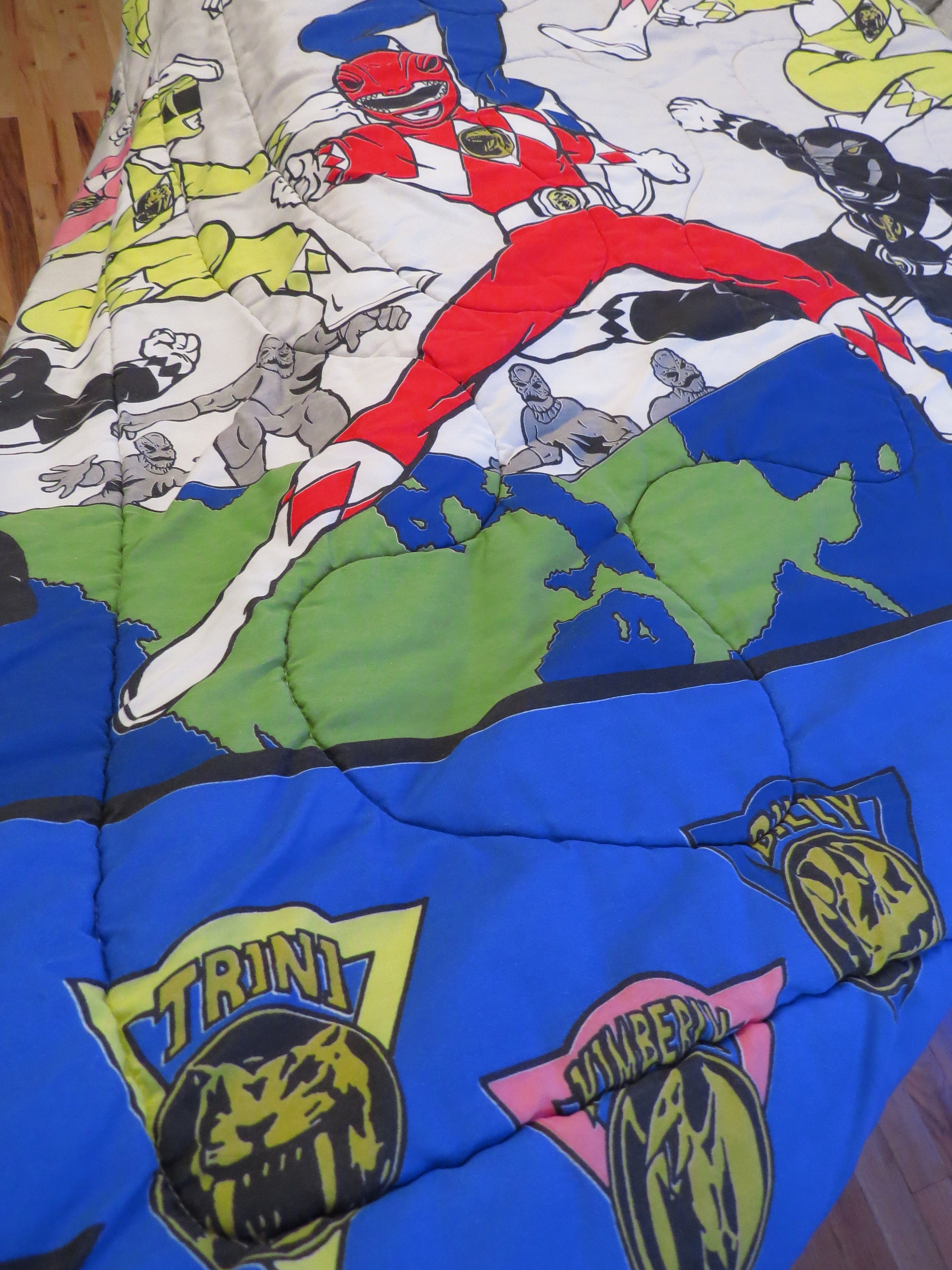 Vintage Power Rangers Twin comforter