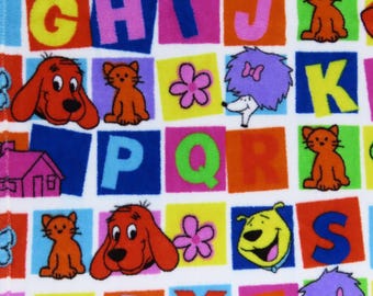 Vintage Clifford the Big Red Dog small fleece blanket
