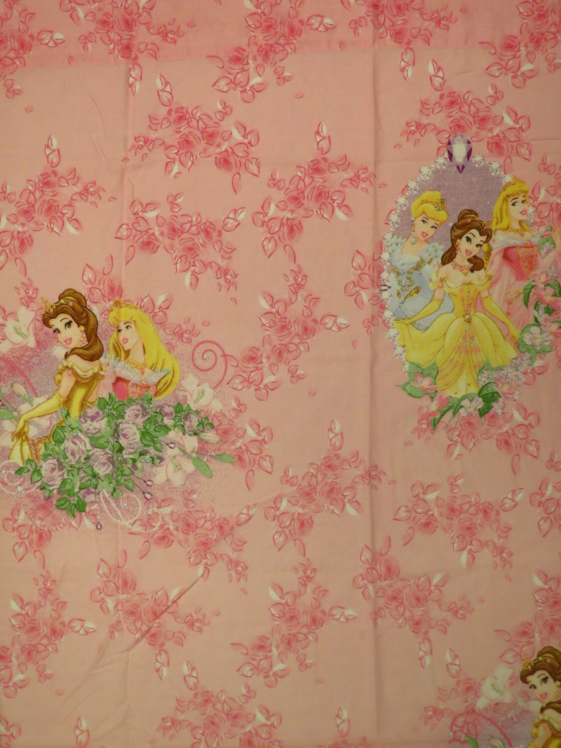 Set of 2 Vintage Disney Princess curtain panels
