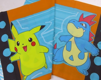 Set of 2 Vintage Pokemon pillowcases