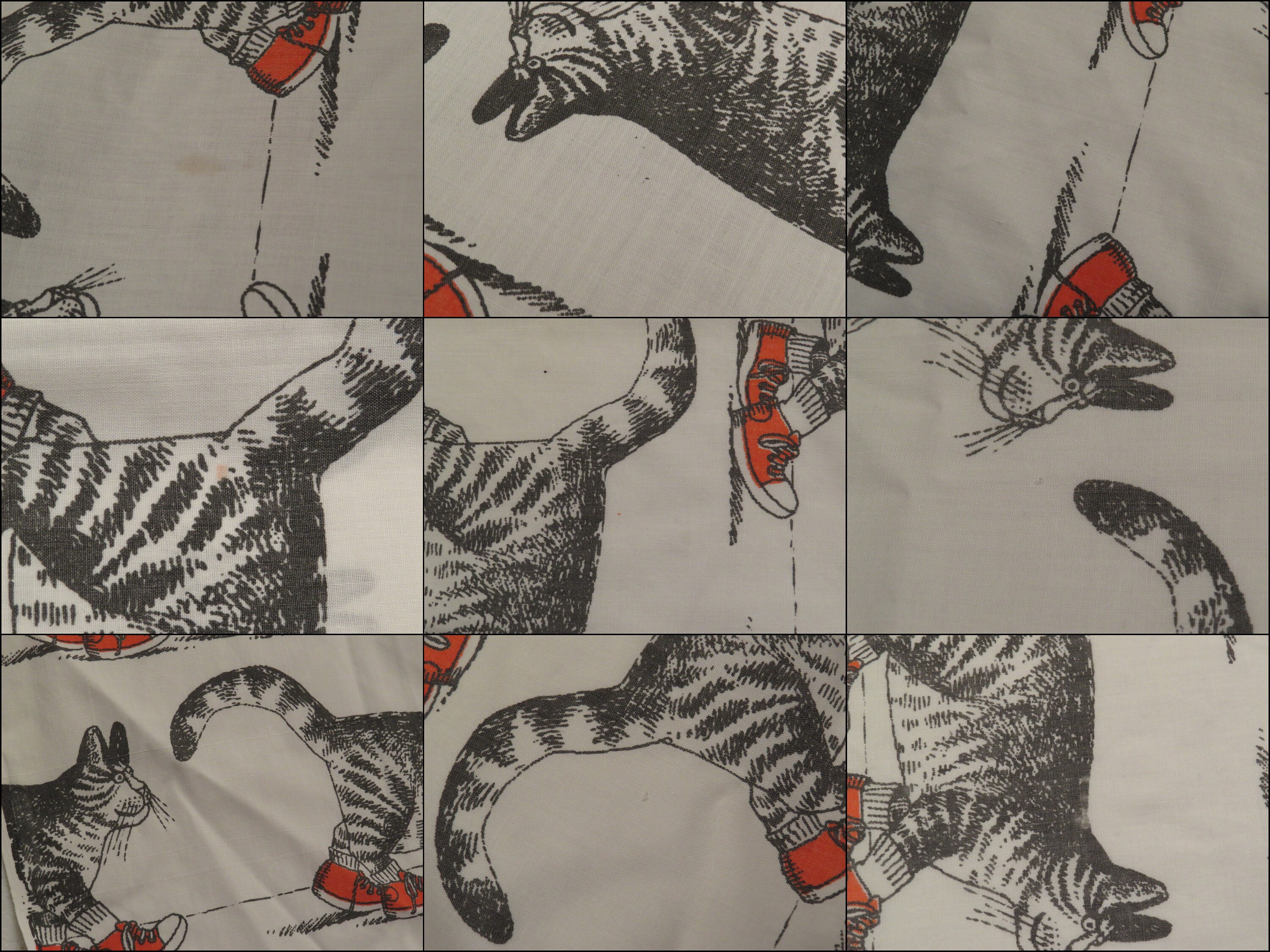 Vintage Kliban Cat full sized flat and fitted sheets