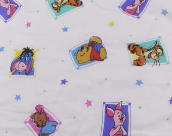 Vintage Winnie the Pooh crib fitted sheet