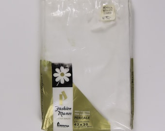 Set of 2 Vintage Fashion Manor white pillowcases -New in package