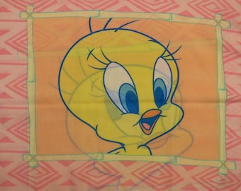 Set of 2 Vintage Tweety Bird pillowcases