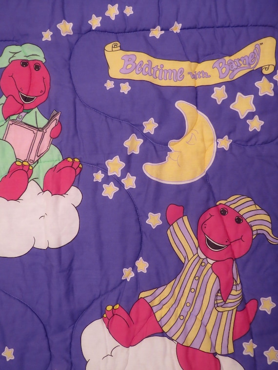 Vintage Barney Twin Comforter - Etsy Singapore