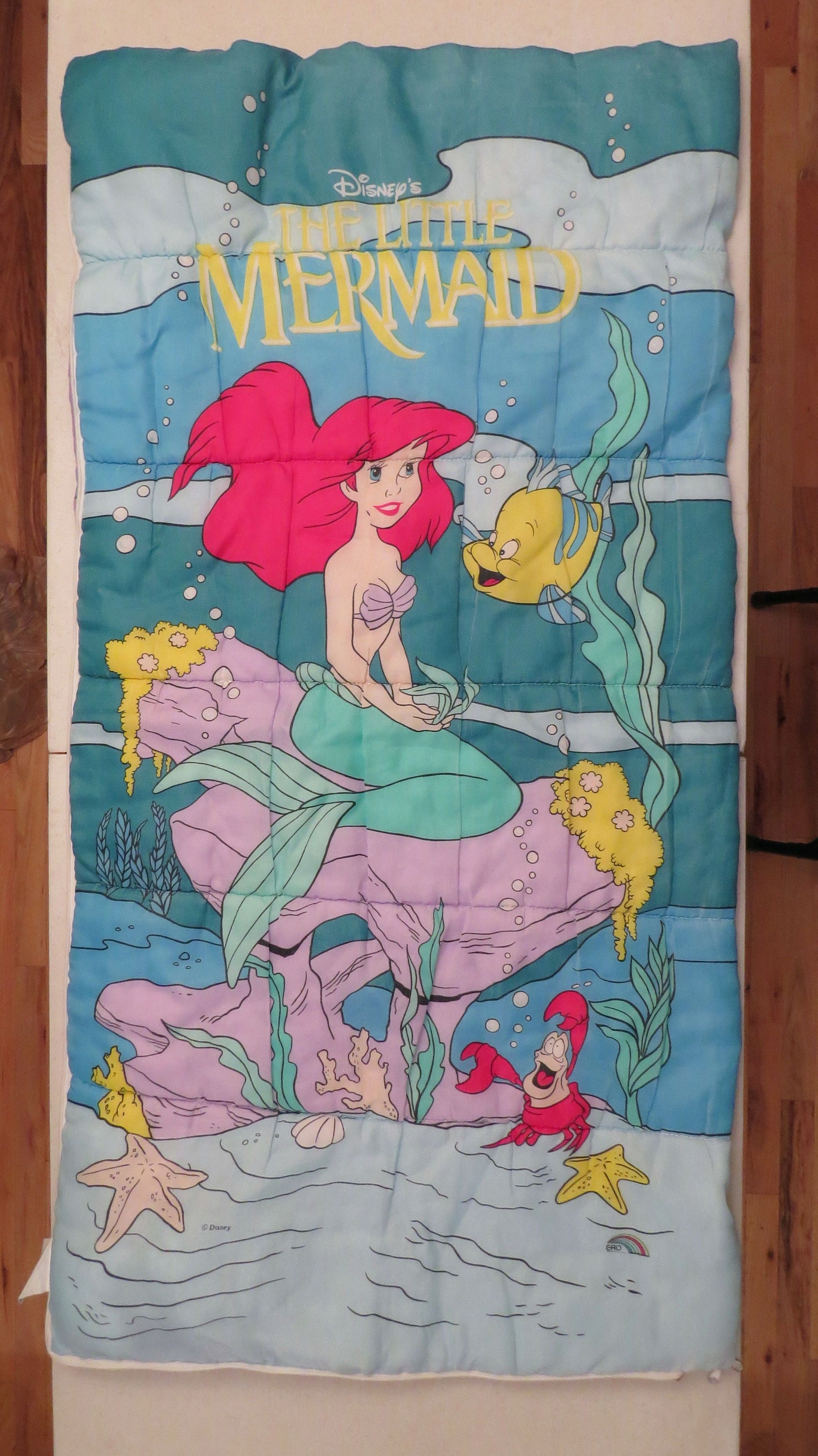 Vintage Little Mermaid sleeping bag