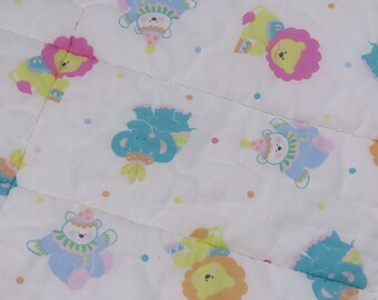 Vintage Circus Animals crib comforter