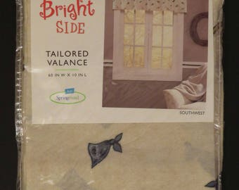 Vintage Springmaid Southwest tailored valance -New in Package