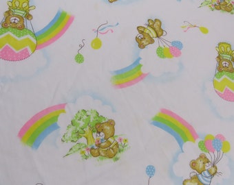 Vintage Teddy Bear fitted crib sheet