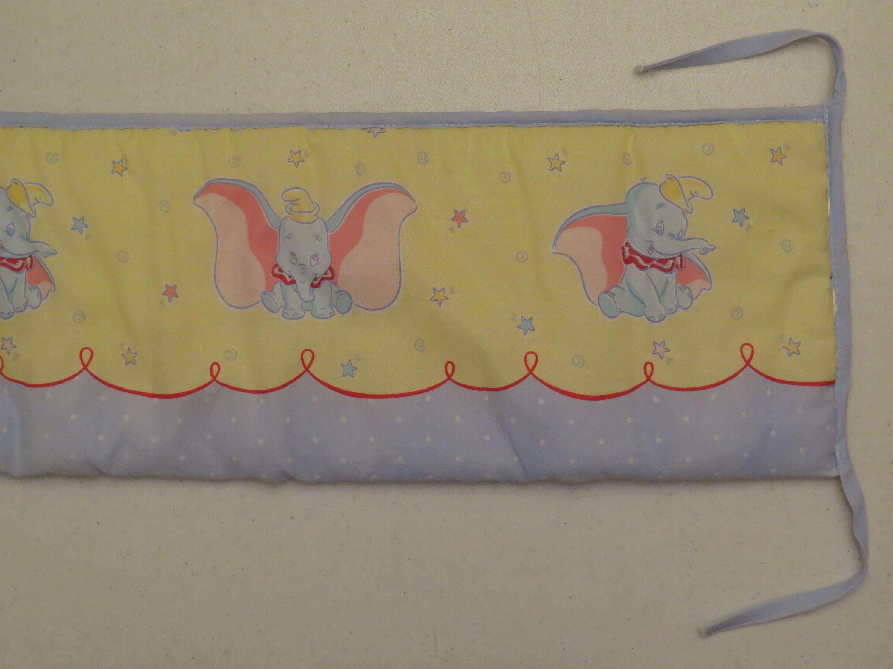 Vintage Dumbo crib bumper pad