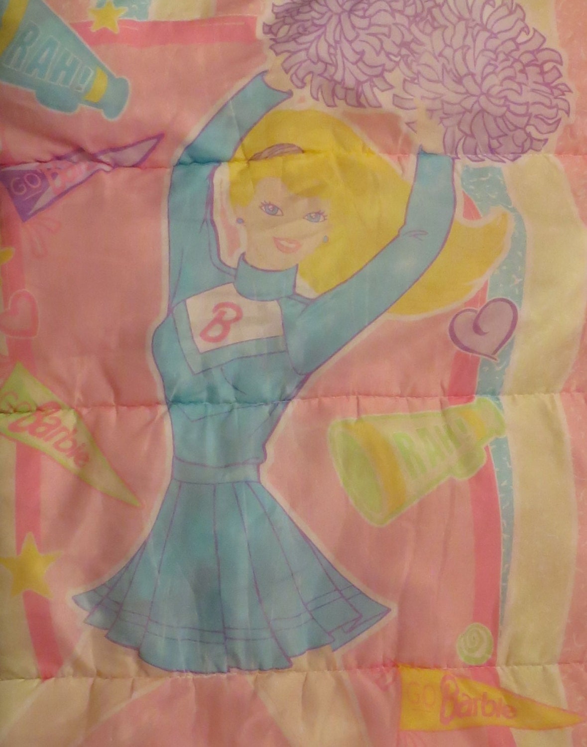 Vintage Cheerleader Barbie Sleeping Bag
