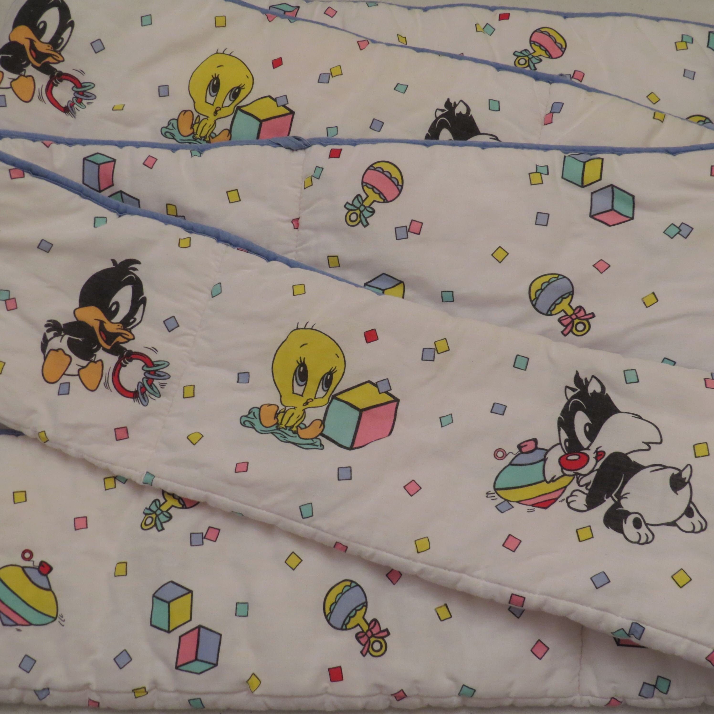 Vintage Baby Looney Tunes crib bumper pad